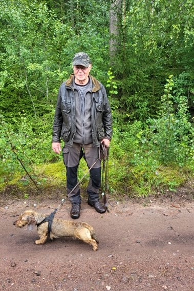 Toftekaeret's Oda med sin förare Rolf Zetterberg, Falköping.